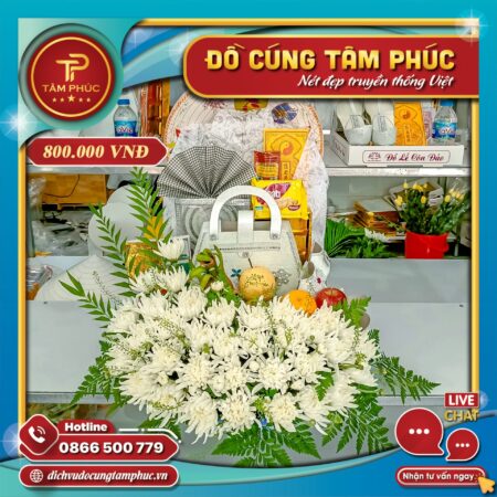 mam le tron goi vieng co sau ha sen trang