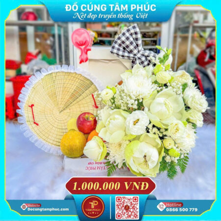 Mâm cúng cô Sáu Côn Đảo hoa Sen