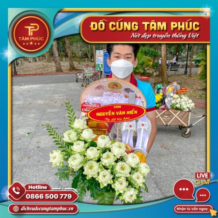 Mâm lễ cô Sáu côn Đảo đẹp